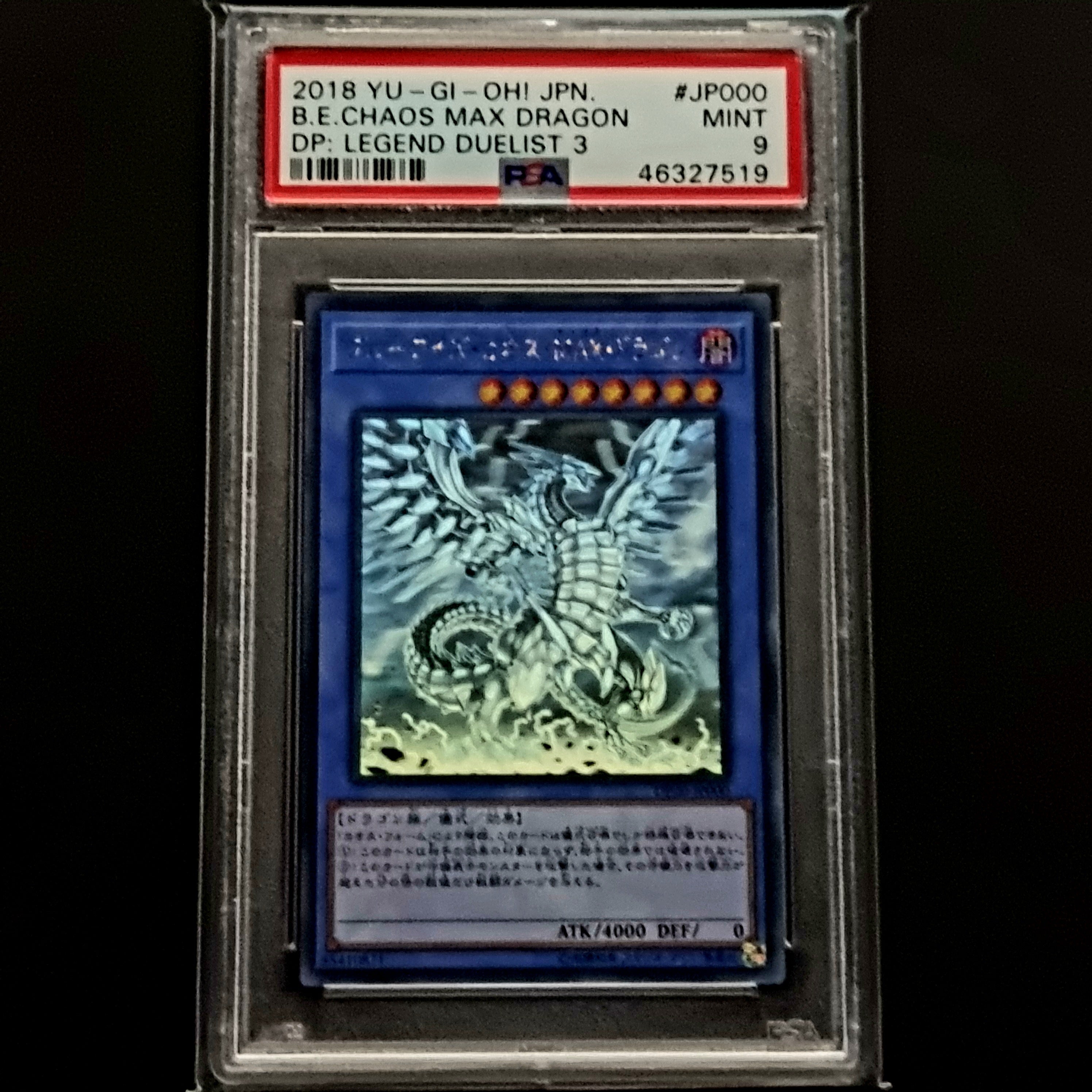 PSA 9 Blue eyes chaos max dragon // 2018 Yugioh Japanese // Legend Duelist 3