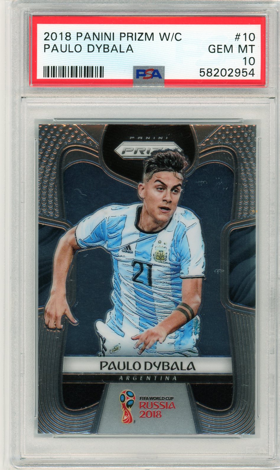 PSA 10 Paulo Dybala // 2018 Panini prizm world cup