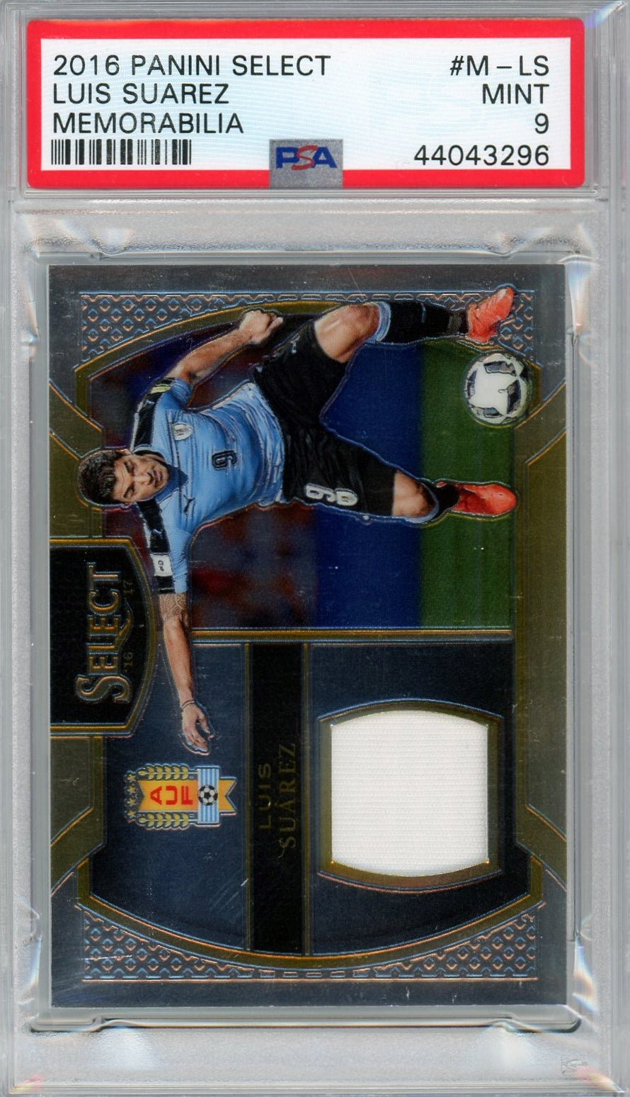 PSA 9 Luis Suarez // 2016 Panini Select // Memorabilia