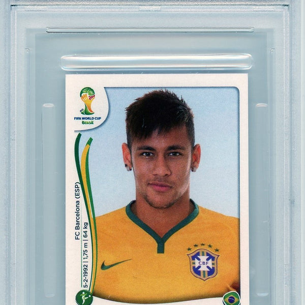 PSA 8 Neymar Junior // 2014 Panini world cup stickers