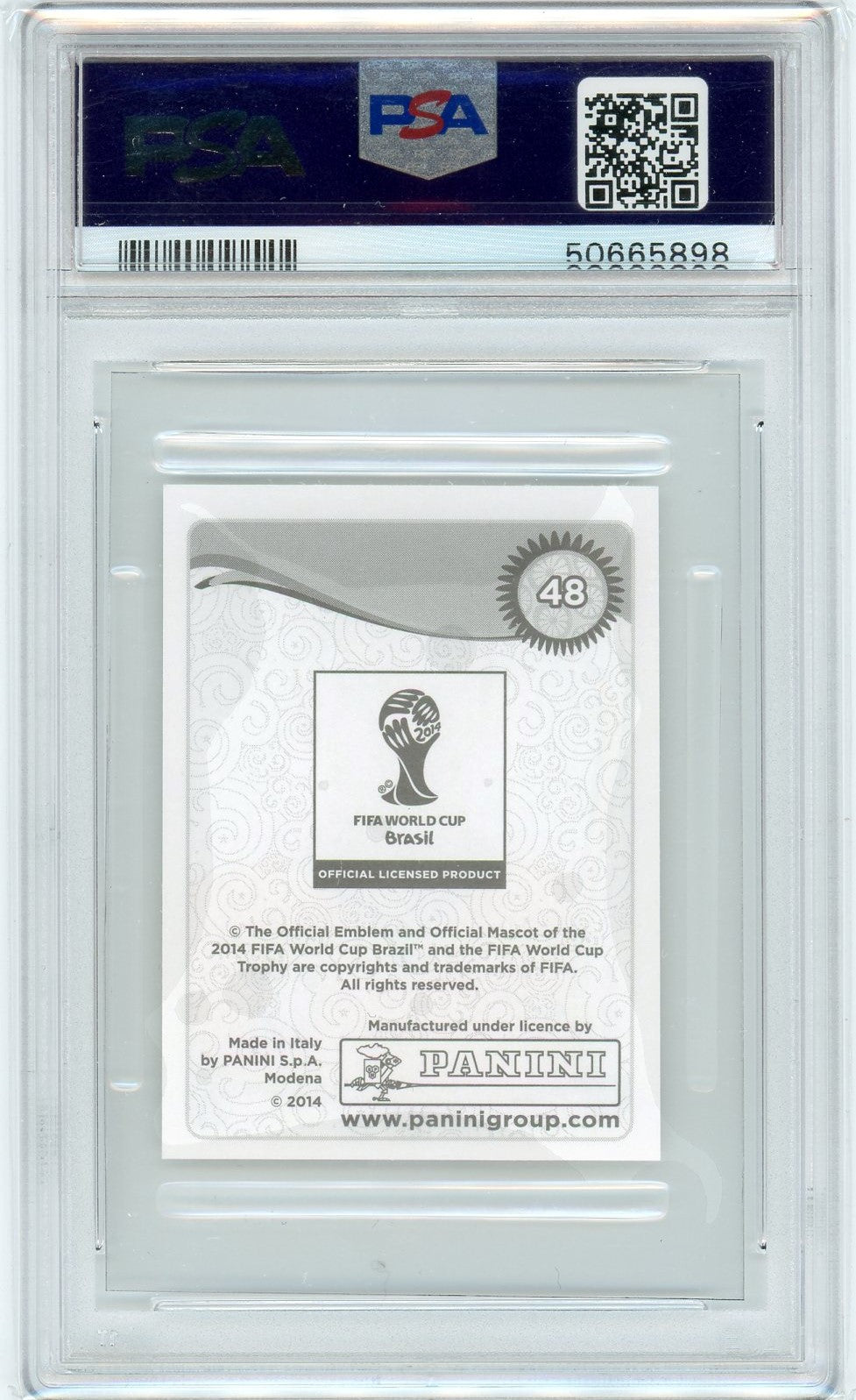 PSA 8 Neymar Junior // 2014 Panini world cup stickers