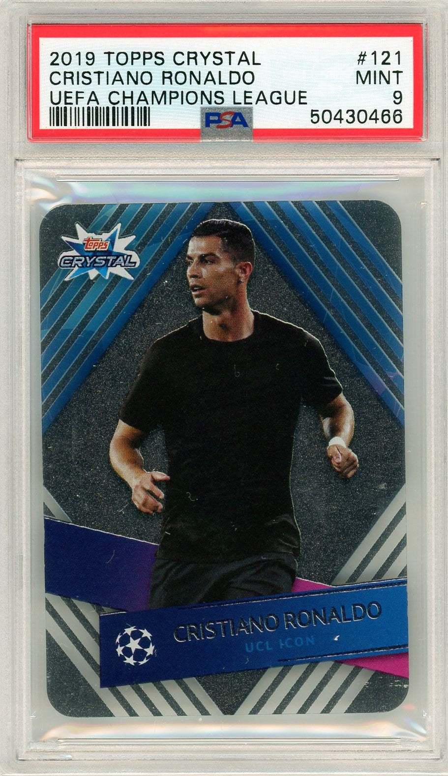 PSA 9 Christiano Ronaldo // Uefa Champions League // 2019 Topps Crystal