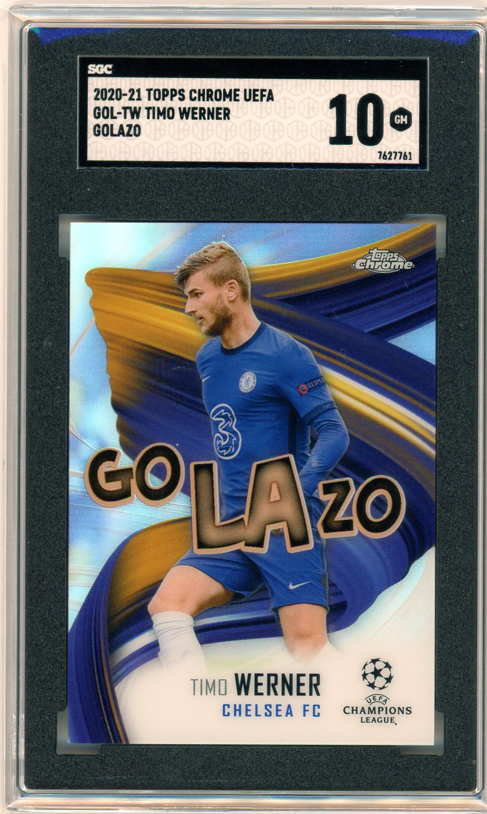 SGC 10 Timo Werner // 2020-2021 Topps Chrome UEFA // GOLAZO // Champions League